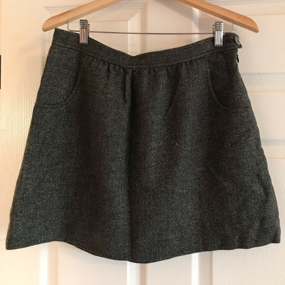 J. Crew tweed wool sparkle skirt,  size 4